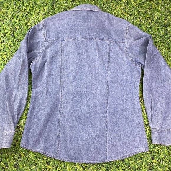 Wrangler Blue Denim Women's Top - Picture 3 of 10